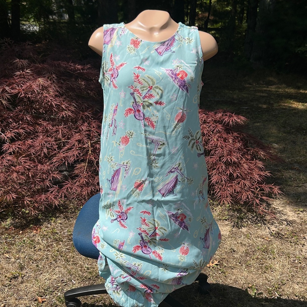 Tasha Polizzi for T. P. Saddleblanket & Co. Tropical Print Sleeveless Dress- SM